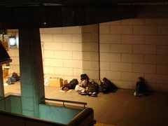 Homeless at Ueno Station