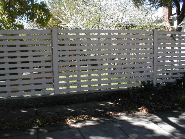 A fence on Arch Street