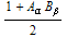 (1 + A _ α B _ β)/2
