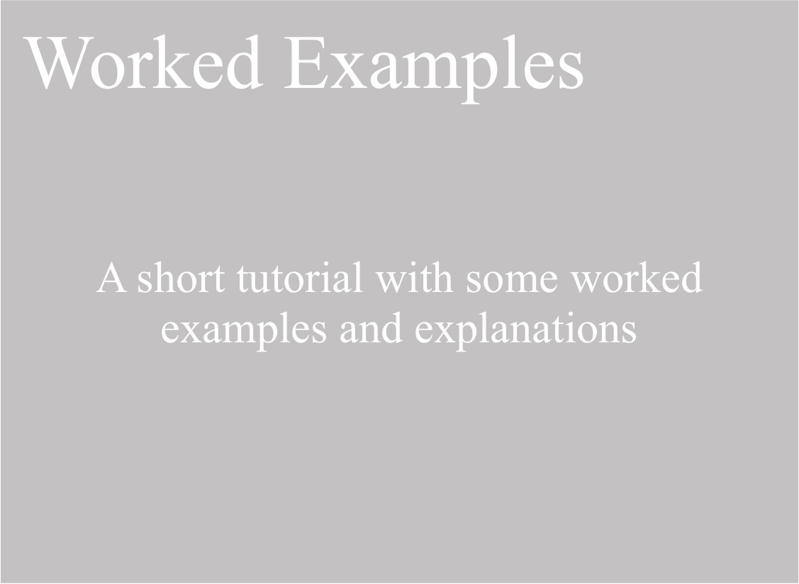 Worked Examples