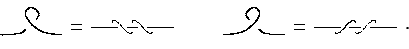 \begin{displaymath}\setlength{\unitlength}{0.7\standardunitlength} \begin{array}{c}
{\input figs/twists.tex }
\end{array}. \end{displaymath}